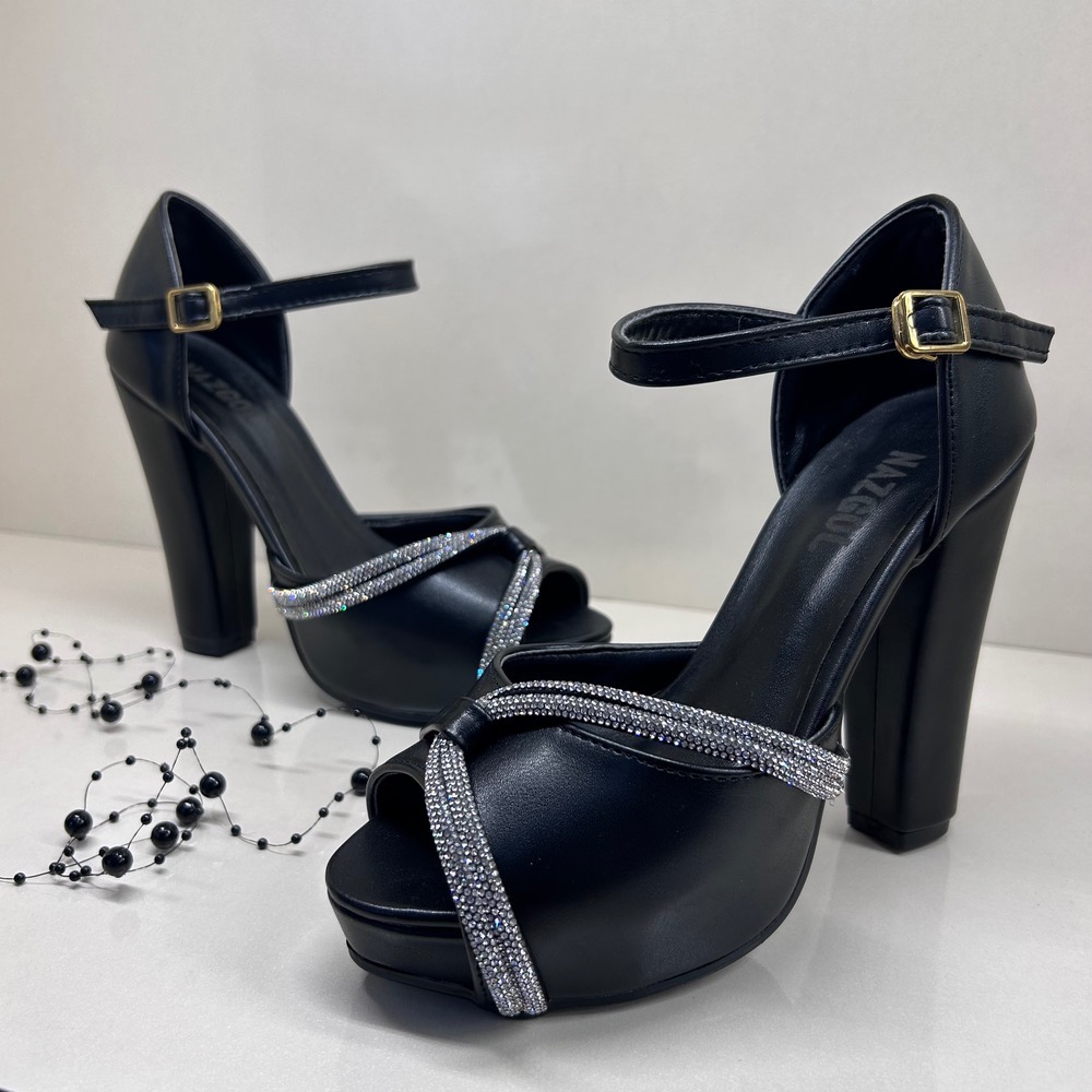 کفش مجلسی زنانه پاشنه پهن کد 178