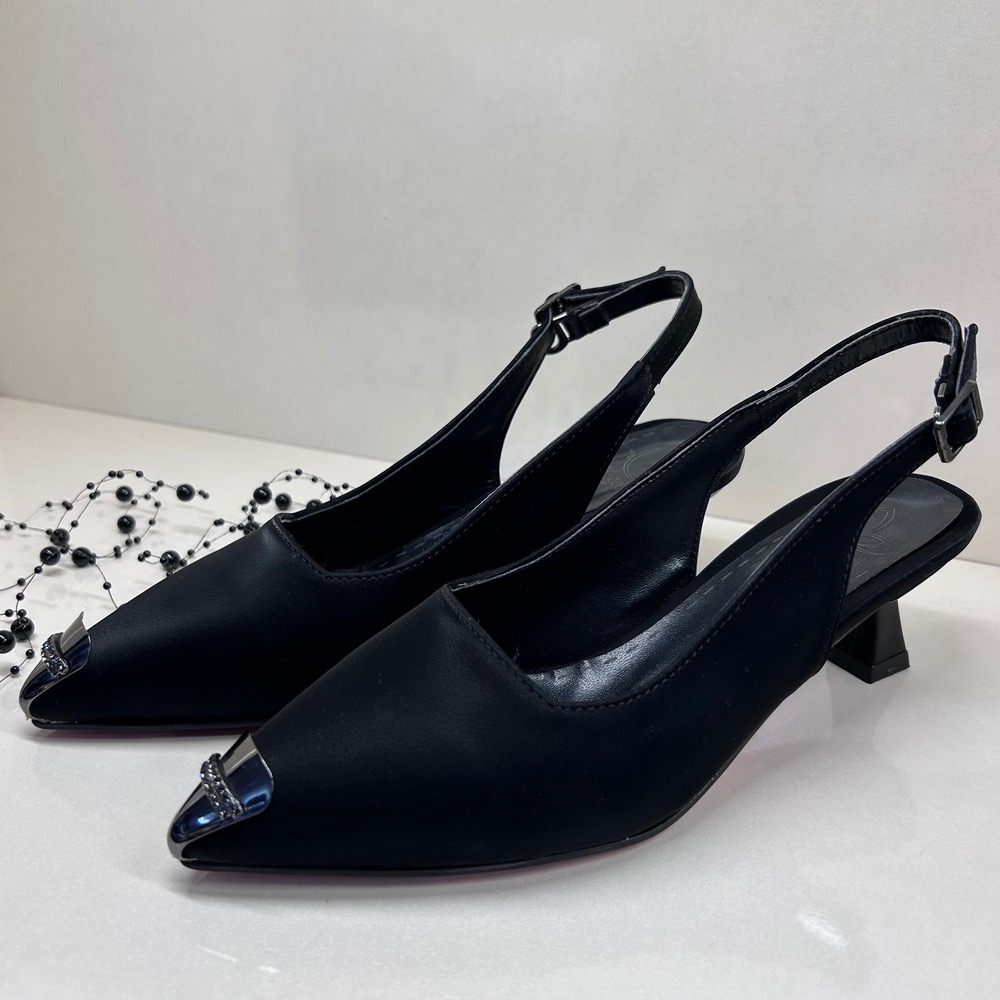 کفش پاشنه دار مجلسی زنانه پشت باز کد 38