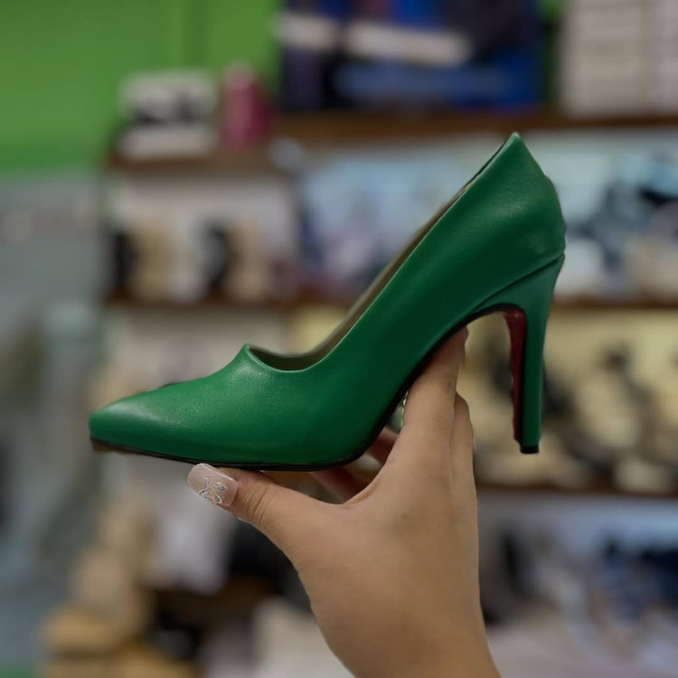 خرید کفش زنانه مجلسی سبز یلدایی