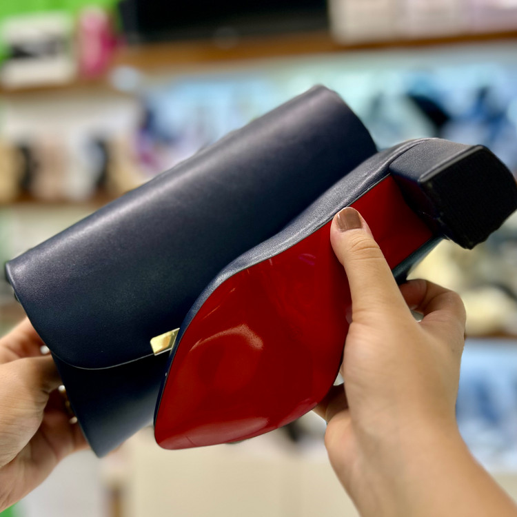 عکس و قیمت کیف و کفش مجلسی سورمه ای