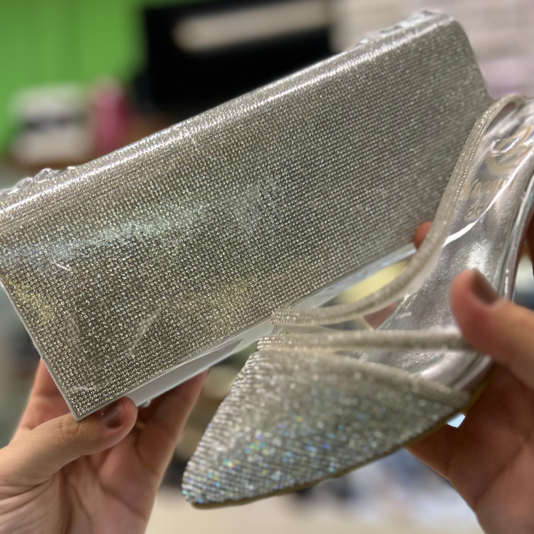 عکس و قیمت کفش طلقی فول نگین زنانه