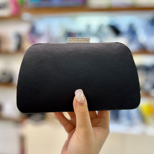 خرید کیف مجلسی دهنه دار مشکی