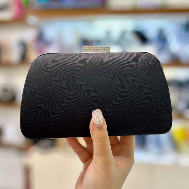 خرید کیف مجلسی دهنه دار مشکی