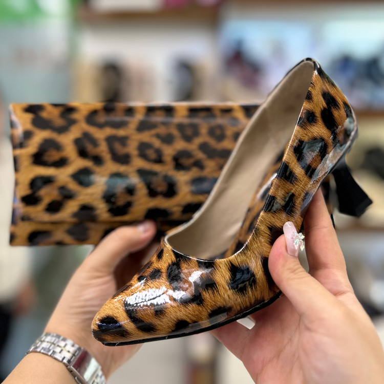 خرید ست کیف و کفش پلنگی مجلسی