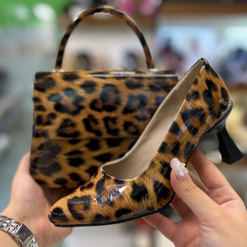 خرید ست کیف و کفش پلنگی زنانه