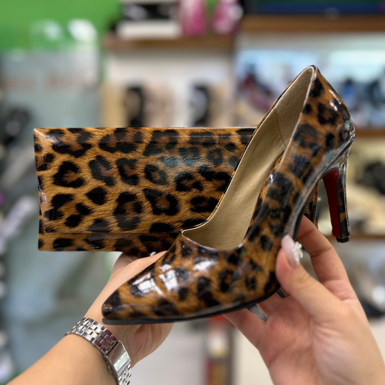 خرید ست کیف و کفش پلنگی