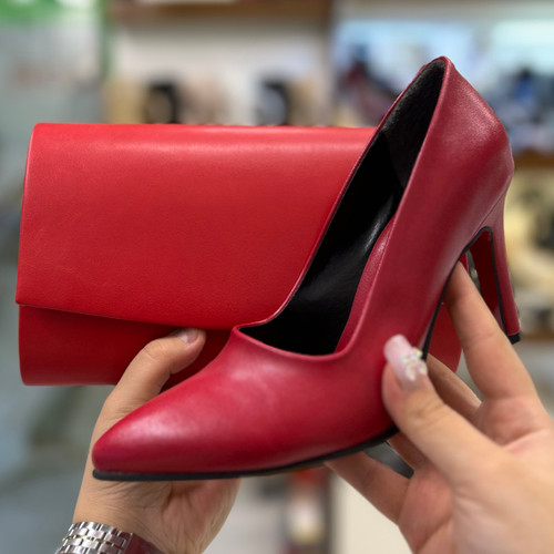 خرید کیف و کفش ست قرمز