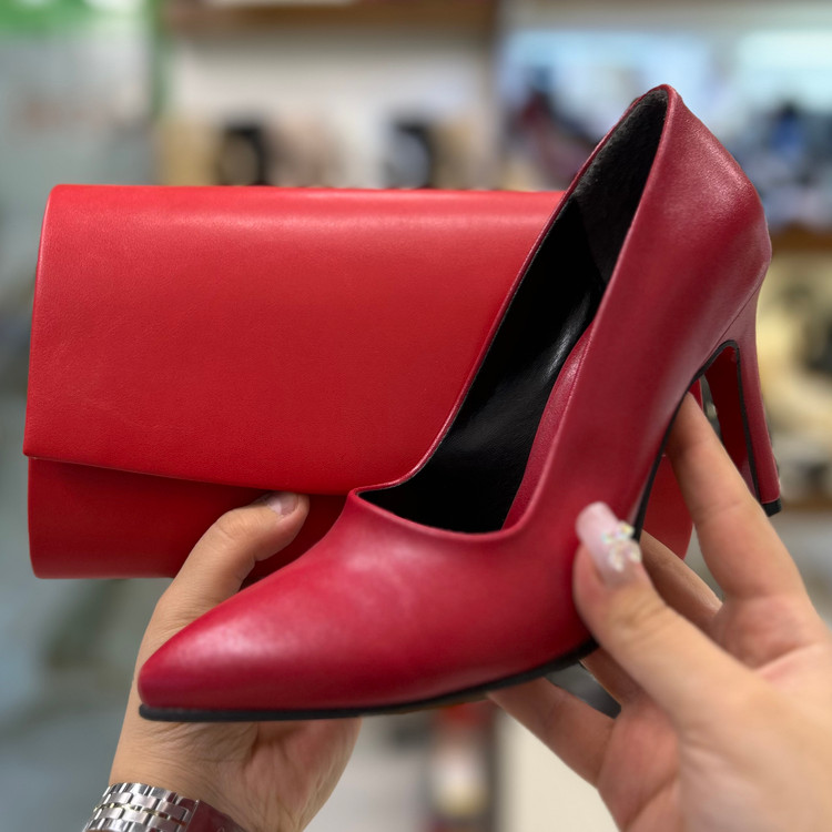 خرید کیف و کفش ست قرمز