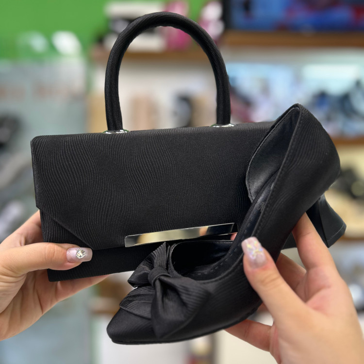 ست کیف و کفش مجلسی ساتن