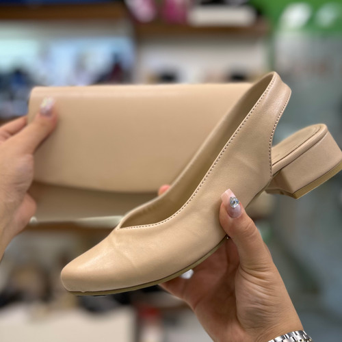 خرید ست کیف و کفش زنانه کرم