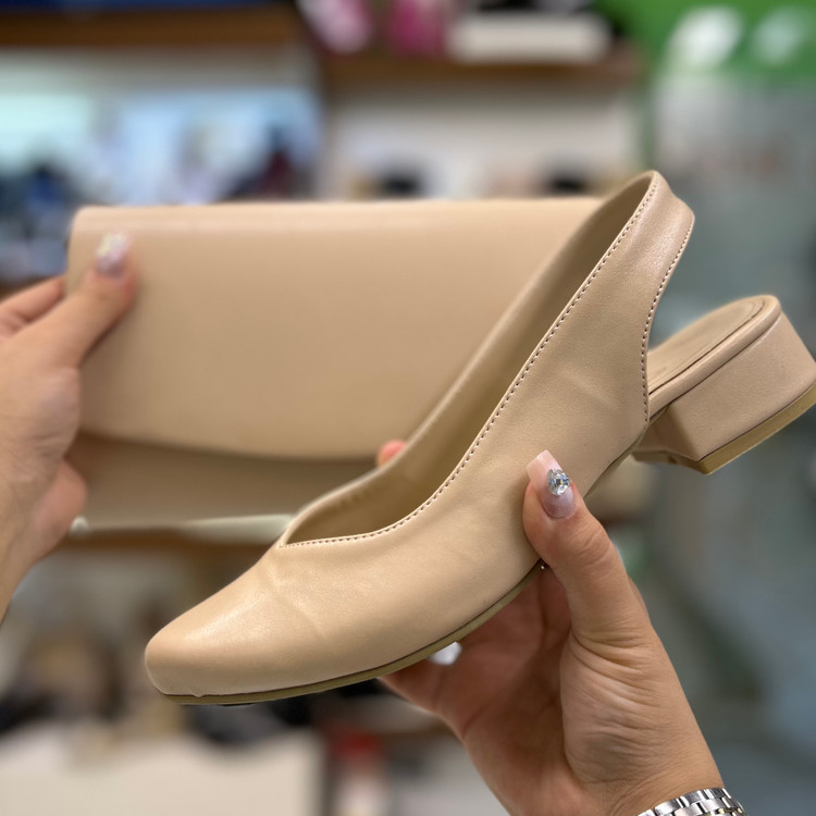 خرید ست کیف و کفش زنانه کرم