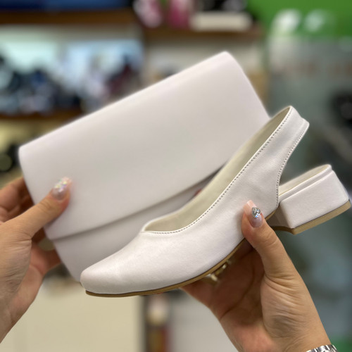 خرید ست کیف و کفش زنانه سفید