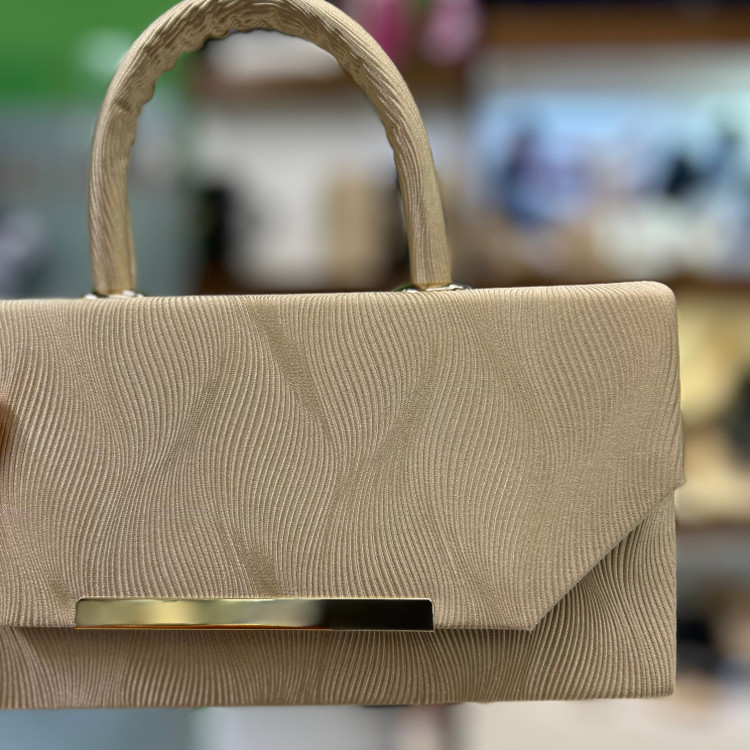 خرید کیف مجلسی زنانه کرم