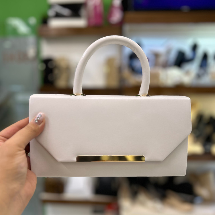 خرید کیف دسته دار سفید عروس