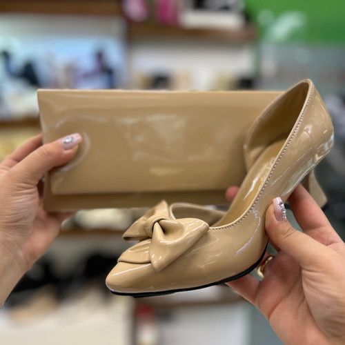 خرید ست کیف و کفش ورنی کرم