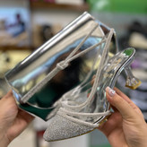 عکس ست کیف وکفش مجلسی نقره ای