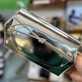 قیمت کیف مجلسی نقره ای ورنی