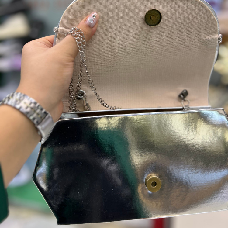 عکس کیف نقره ای مجلسی