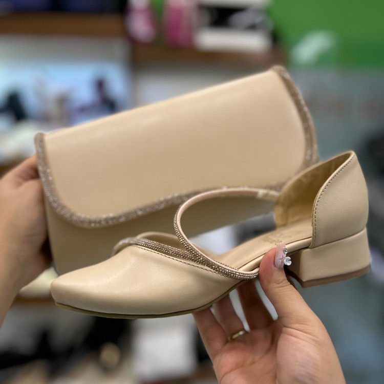 عکس ست کیف و کفش مجلسی پاشنه ۳ سانتی