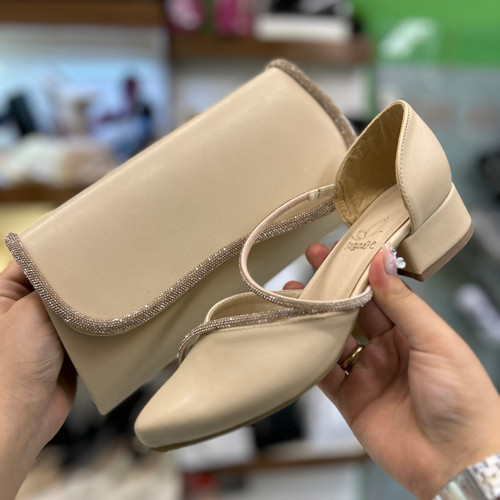 خرید ست کیف و کفش مجلسی پاشنه کوتاه