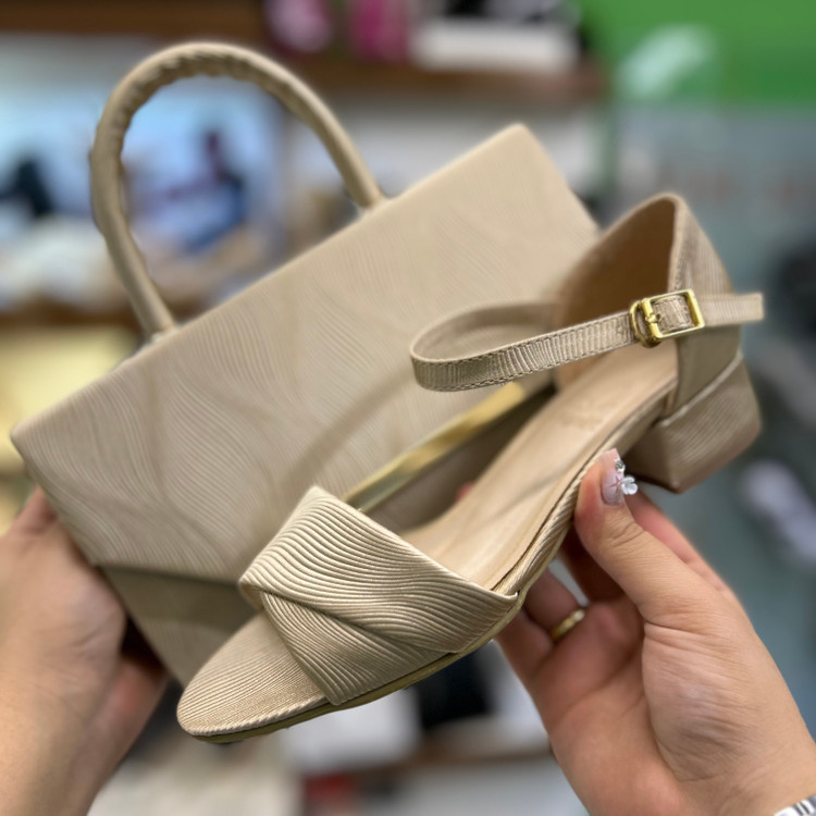 عکس ست کیف و کفش مجلسی زنانه پاشنه ۳ سانت