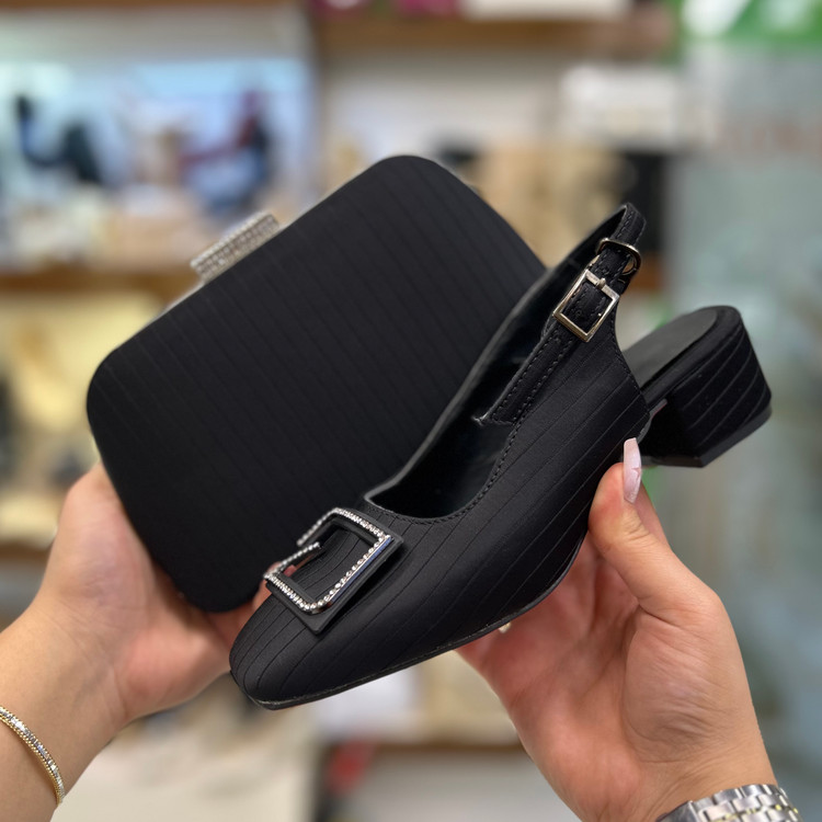 خرید ست کیف وکفش زنانه مجلسی پاشنه کوتاه