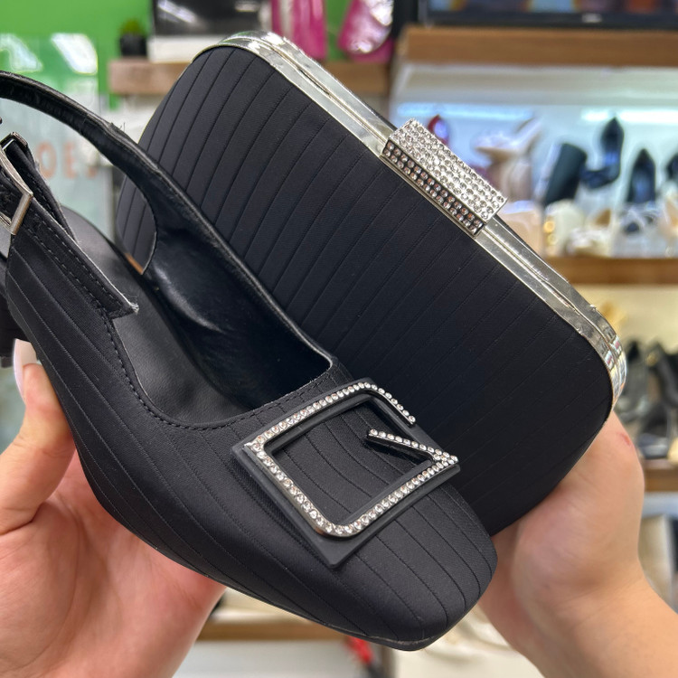 قیمت و عکس کیف و کفش ست پاشنه دو سانتی