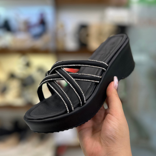 خرید دمپایی مجلسی نگین دار بندی