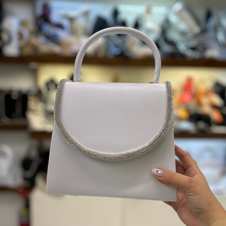 خرید کیف زنانه مجلسی سفید