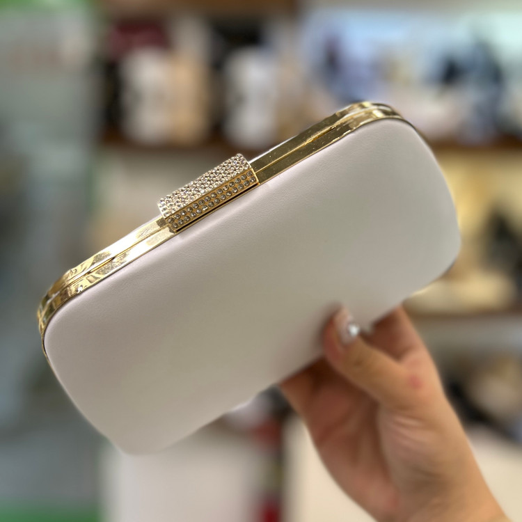 قیمت کیف شب مجلسی زنانه سفید عروس