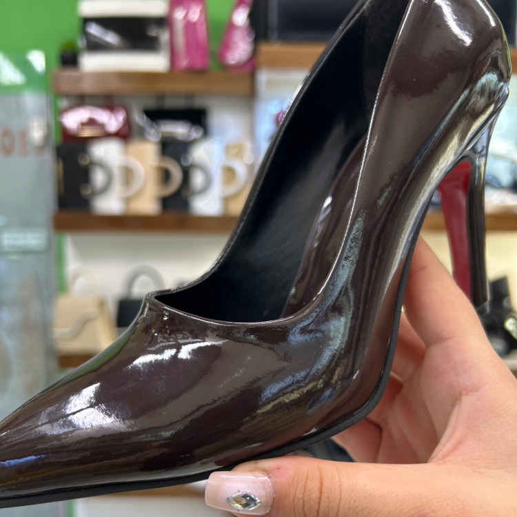 قیمت کفش قالب ترک ورنی قهوه ای