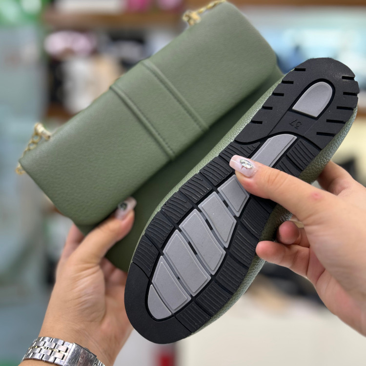 قیمت و عکس کیف و کفش ست سبز زنانه