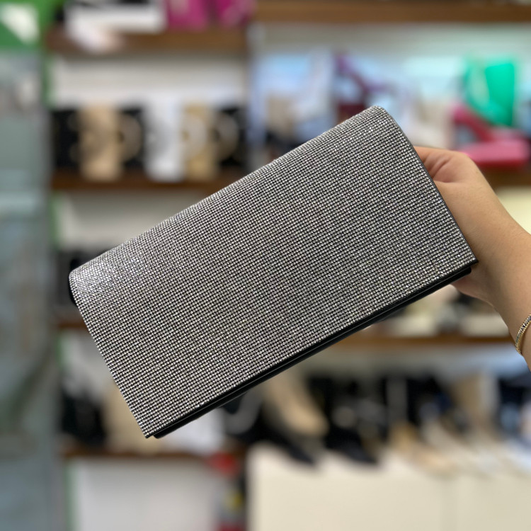 خرید کیف شب مجلسی زنانه فول نگین مشکی