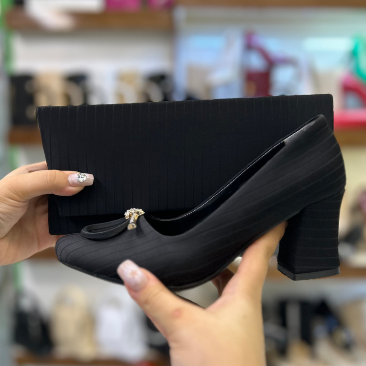 خرید و قیمت ست کیف و کفش مجلسی زنانه پاشنه پهن