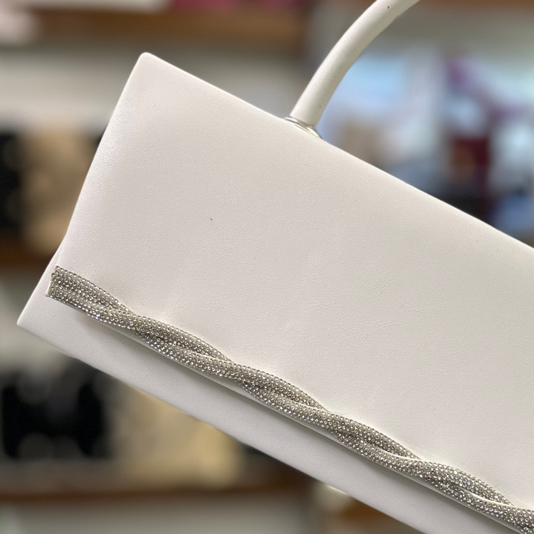 خرید کیف سفید دسته دار عروس جدید