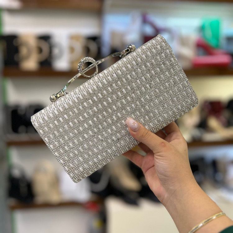 عکس و قیمت کیف مجلسی دهنه دار زنانه فول نگین زنانه