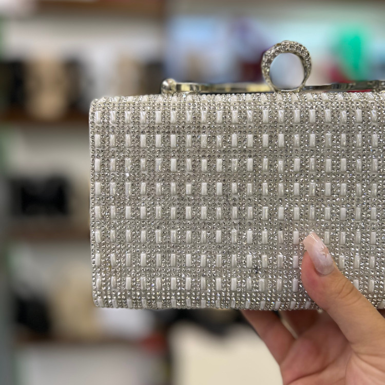 قیمت کیف مجلسی دهنه دار زنانه فول نگین زنانه