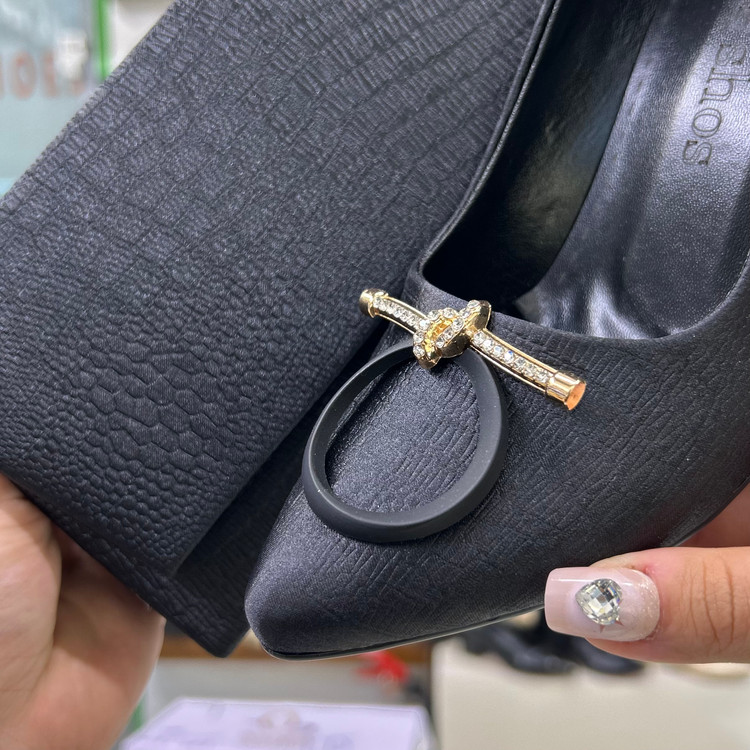 عکس و قیمت ست کیف و کفش زنانه پاشنه پهن مجلسی ساتن چروک