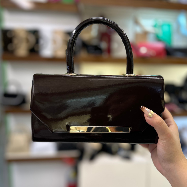 عکس کیف قهوه ای مجلسی زنانه