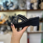 دمپایی صندل مجلسی لژ دار بندی زنانه کد ۶۳